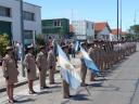Met vlag en wimpel