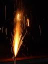Vuurwerk bij het zwembad