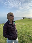 Carla bij Beelden uit Zee bij West Terschelling