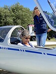 Jeanette, zweefvlieginstructeur en ik