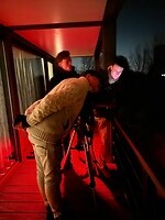 Dd rode lamp maar bij het uitlijnen gepakt