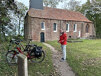 Paul bij de fietsen