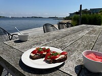 Lunch op de steiger