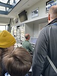 In de “cockpit” van de radiotelescoop