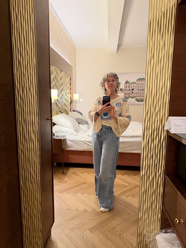 In mijn Hundertwasser outfit