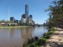 Yarra rivier dwars door Melbourne