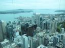 Uitzicht van Auckland skytower (met 'skyjumper')
