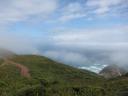 Cape Reinga, met vuurtoren als je goed kijkt! :)