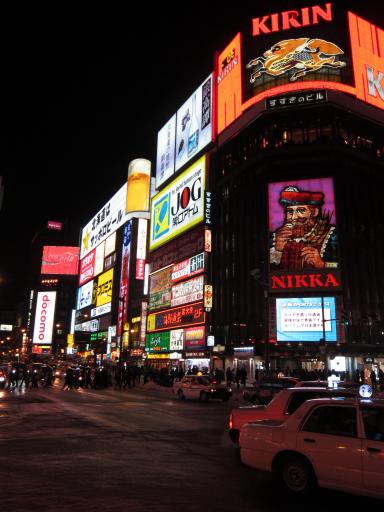 Sapporo at night