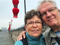 Selfie op de stadsmuur van Xi’an