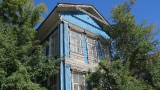Midden Siberie. Barnaul. Oud Russisch huis.