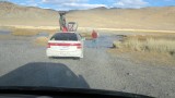 Ulgi-Khovd: onderzoek diepte rivier.