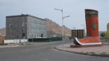Khovd: monument.
