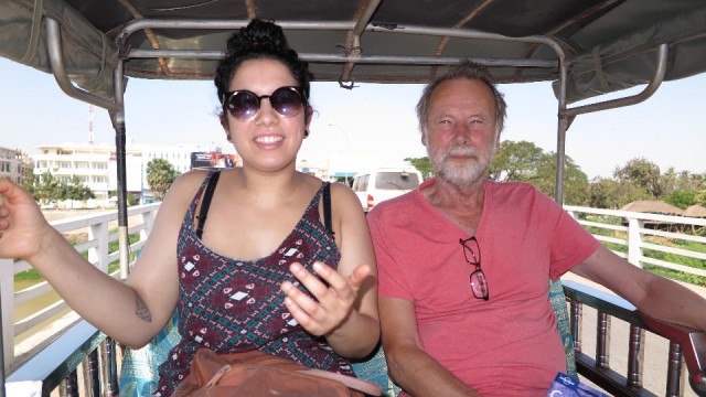 Battambang: in de tuktuk