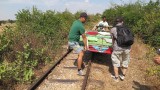 Battambang: bamboetrein