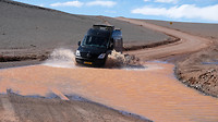 Door de plassen op 4000 meter