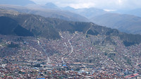 De stad van boven af gezien