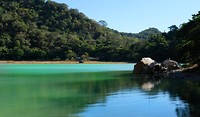 Kamperen bij laguna Algeria