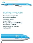 Gegevens Boeing 777