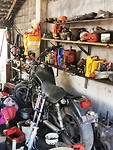 De garage van de trotse sleutelaar.