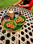 Balinese koffie met koek.