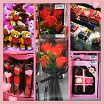 Valentijn in de supermarkt.