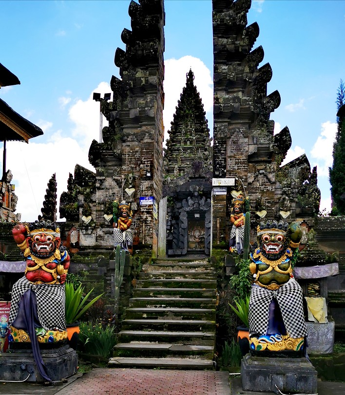 In Kintamani mooie tempel.
