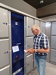 Al onze spullen in de locker op het station. Scheelt aardig wat sjouwen :-)