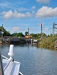 Precies op tijd. De spoorbrug was open 😁