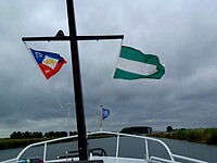 En de vlag van de WSV en Rotterdam.