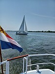 Moesten uitwijken voor deze zeilboot.