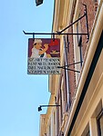 Oud stadje, oud muurbord.