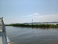 Aan de andere kant van het water richting Kampen.