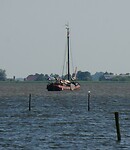 Een platbodem in het Slotermeer