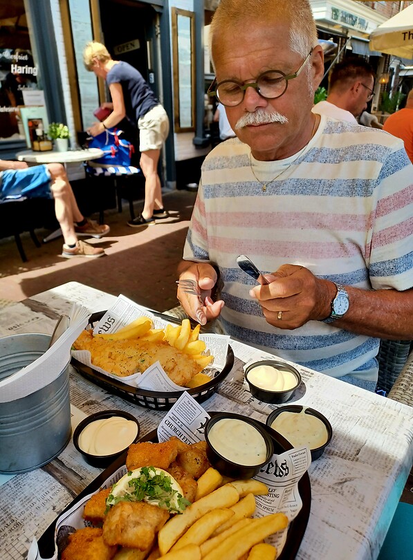 Fish and chips.