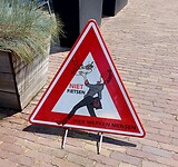 Een leuk verkeersbord 😃