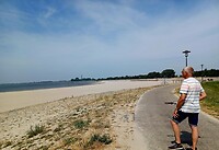 Het strand van Lemmer.