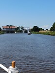 Op weg naar de sluis van Urk.