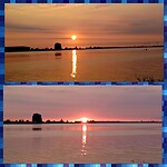 Zonsondergang in Spakenburg.