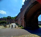 Buitenmuur van de historische stad Amersfoort.