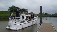 Het uitzwaai comité tijdens ons vertrek uit de haven 😊