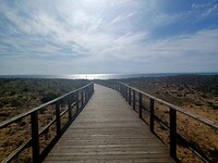 Toch weer een planken pad gelopen bij Lagoa dos Salgados