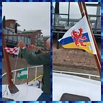 De Brabantse vlag heeft plaats gemaakt voor de Limburgse.