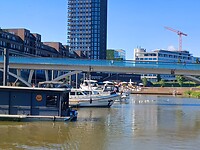 We verlaten de haven van Venlo