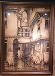 Een grote ets van Anton Pieck.