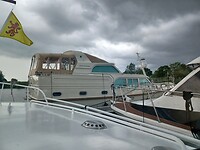 Een klein bootje voor onze 'neus' 😉