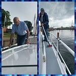 's Morgens de boot droog poetsen en 's middags schoon poetsen :-)