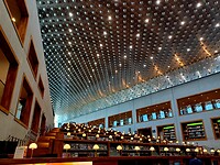 De leeszaal van de bibliotheek. Gaaf toch?