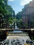 Vlak bij de Koppelpoort water regulatie.