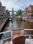 We liggen als laatste in de binnenhaven. Met mooi uitzicht.